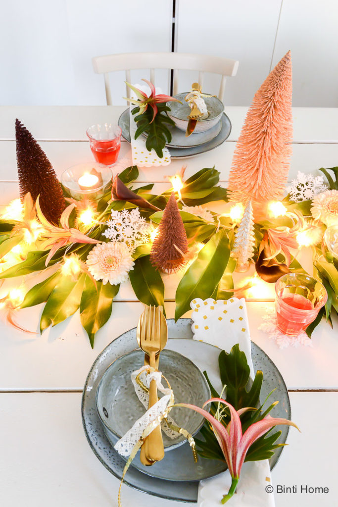 Een tropische kersttafel dekken – 3x stylingtips