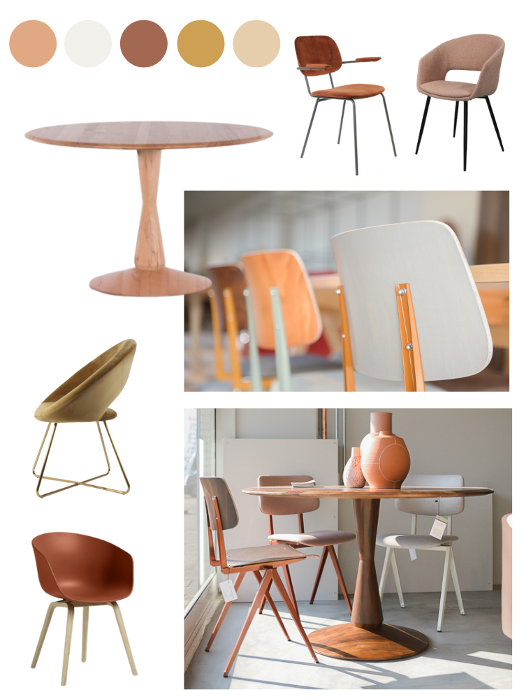 Eetkamerstoelen kiezen voor bij onze nieuwe eettafel ©BintiHome
